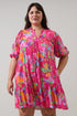 Himera Floral Maribor Mini Dress Curve